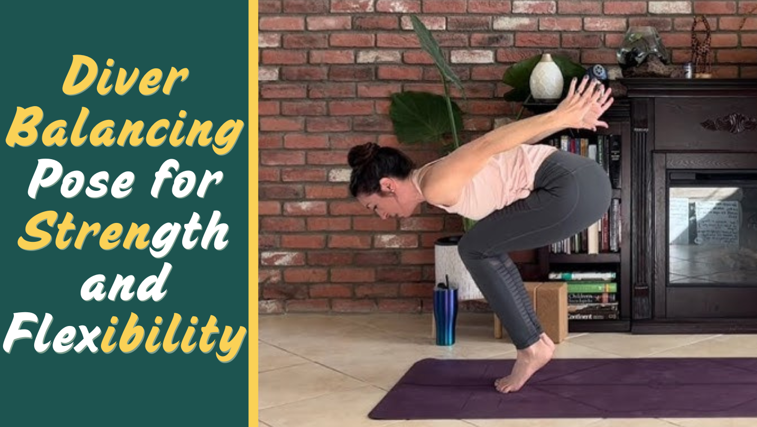 Diver Balancing Pose for Strength and Flexibility