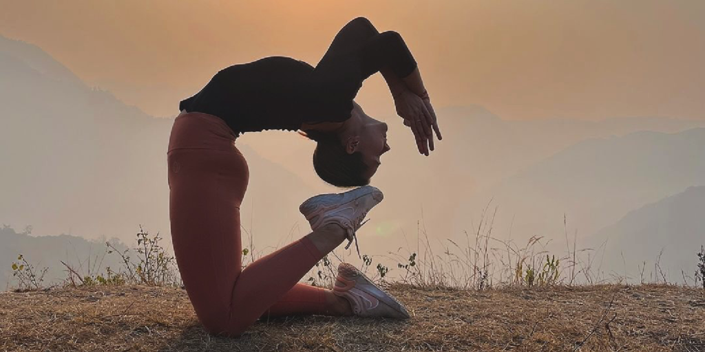 Diver Balancing Pose for Strength and Flexibility